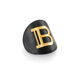 Balmain Limited Edition Genuine Leather Hair Clip Gold FW20
