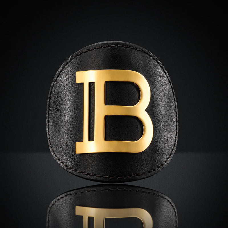Balmain Limited Edition Genuine Leather Hair Clip Gold FW20