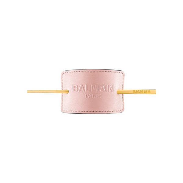 Balmain Limited Edition Pastel Pink Embossed Hair Barrette Balmain Luxury Hair Barrette Pastel Pink SS20 | Professional Use main image 4